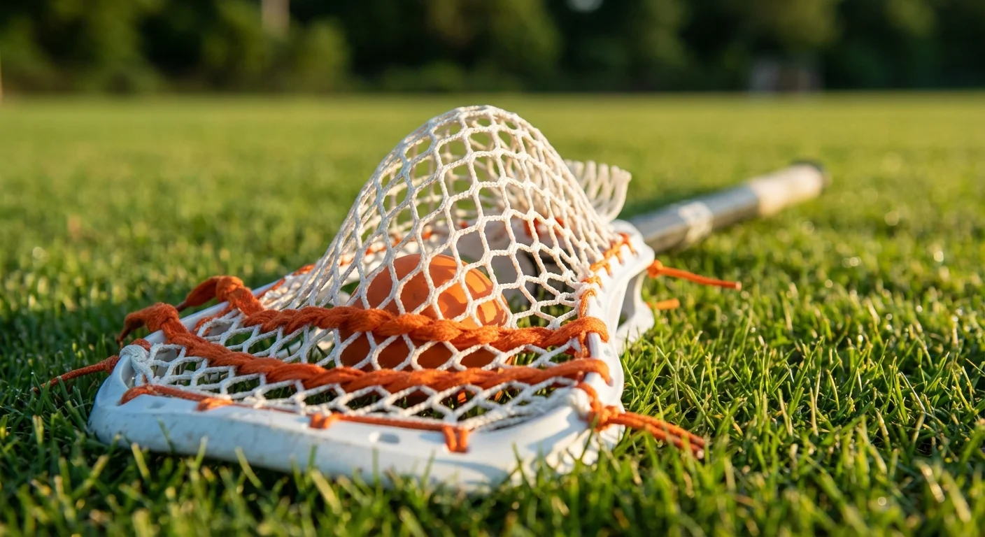 Lacrosse stick head and mesh pocket