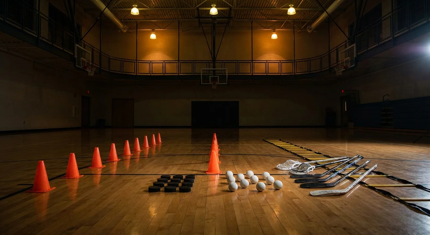 Player practicing shooting technique